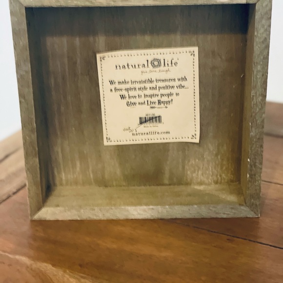 Natural Life, “Be Happy”, Wooden Art, NEW - Picture 3 of 3